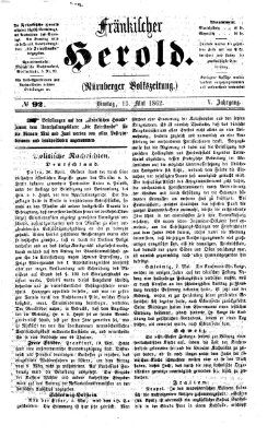 Fränkischer Herold Dienstag 13. Mai 1862