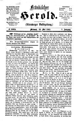 Fränkischer Herold Mittwoch 28. Mai 1862