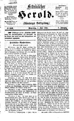 Fränkischer Herold Donnerstag 5. Juni 1862