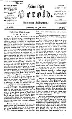 Fränkischer Herold Donnerstag 19. Juni 1862