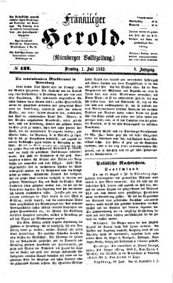 Fränkischer Herold Dienstag 1. Juli 1862