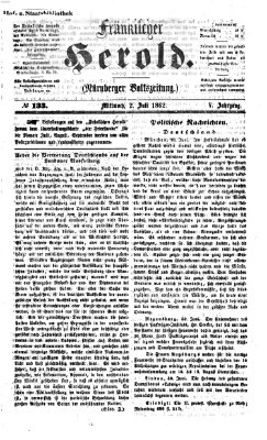 Fränkischer Herold Mittwoch 2. Juli 1862