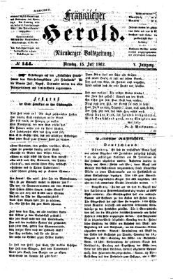 Fränkischer Herold Dienstag 15. Juli 1862