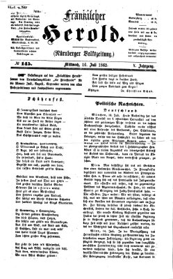 Fränkischer Herold Mittwoch 16. Juli 1862