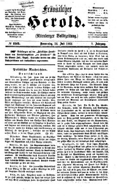 Fränkischer Herold Donnerstag 24. Juli 1862