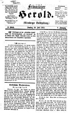 Fränkischer Herold Samstag 26. Juli 1862