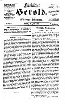 Fränkischer Herold Montag 28. Juli 1862