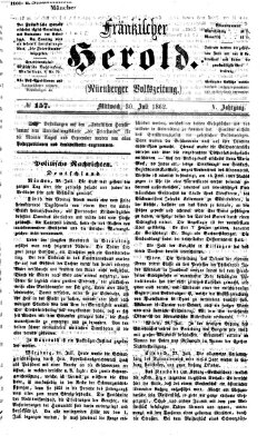 Fränkischer Herold Mittwoch 30. Juli 1862