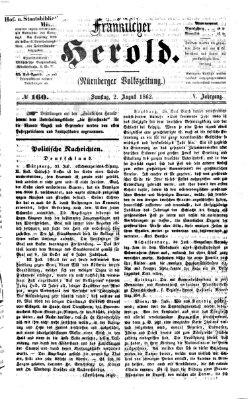 Fränkischer Herold Samstag 2. August 1862