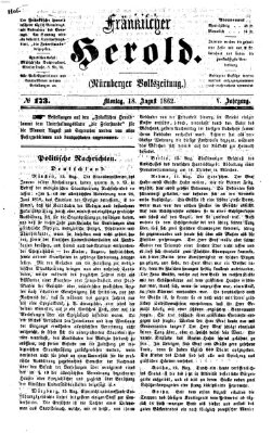 Fränkischer Herold Montag 18. August 1862