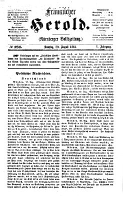 Fränkischer Herold Samstag 30. August 1862