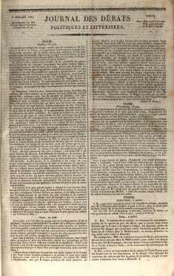 Journal des débats politiques et littéraires Dienstag 3. Juli 1827