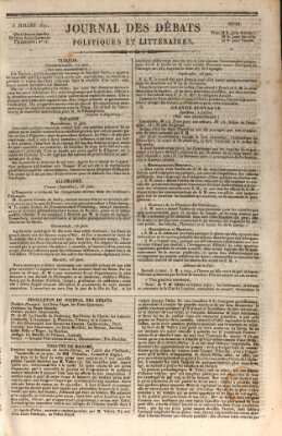 Journal des débats politiques et littéraires Donnerstag 5. Juli 1827