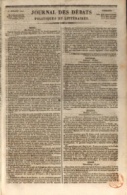 Journal des débats politiques et littéraires Freitag 13. Juli 1827
