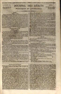 Journal des débats politiques et littéraires Samstag 14. Juli 1827