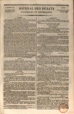 Journal des débats politiques et littéraires Dienstag 24. Juli 1827