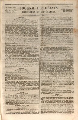 Journal des débats politiques et littéraires Montag 30. Juli 1827