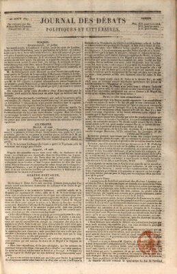 Journal des débats politiques et littéraires Samstag 25. August 1827