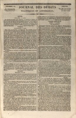 Journal des débats politiques et littéraires Sonntag 9. September 1827