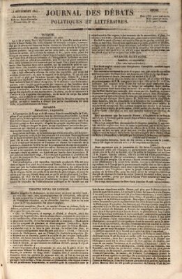 Journal des débats politiques et littéraires Donnerstag 13. September 1827