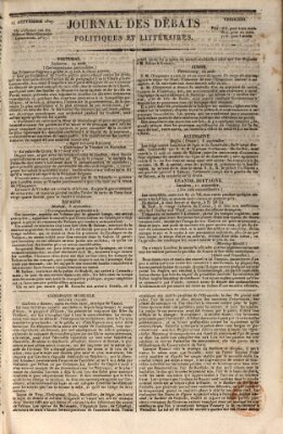 Journal des débats politiques et littéraires Freitag 14. September 1827