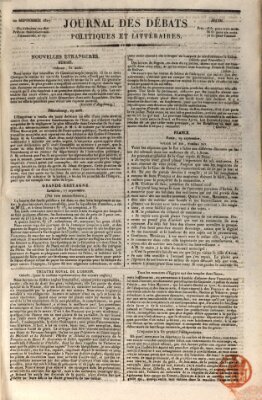 Journal des débats politiques et littéraires Donnerstag 20. September 1827