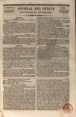 Journal des débats politiques et littéraires Dienstag 25. September 1827