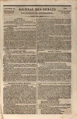 Journal des débats politiques et littéraires Donnerstag 27. September 1827