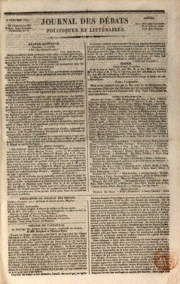 Journal des débats politiques et littéraires Samstag 6. Oktober 1827