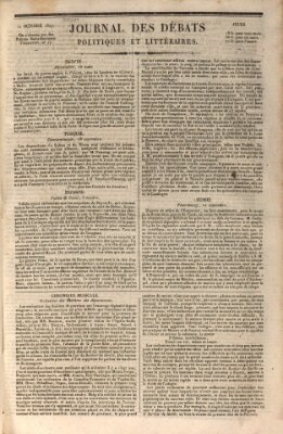 Journal des débats politiques et littéraires Donnerstag 11. Oktober 1827