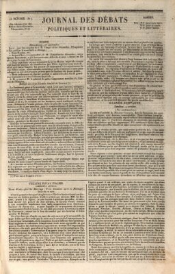 Journal des débats politiques et littéraires Samstag 13. Oktober 1827