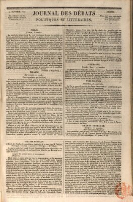 Journal des débats politiques et littéraires Samstag 20. Oktober 1827