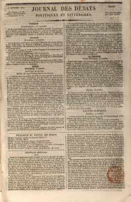 Journal des débats politiques et littéraires Dienstag 23. Oktober 1827