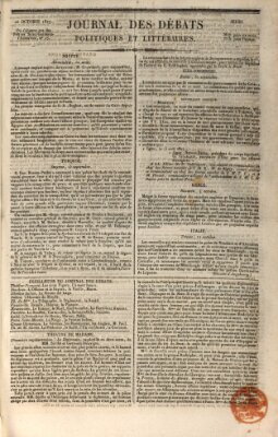 Journal des débats politiques et littéraires Donnerstag 25. Oktober 1827