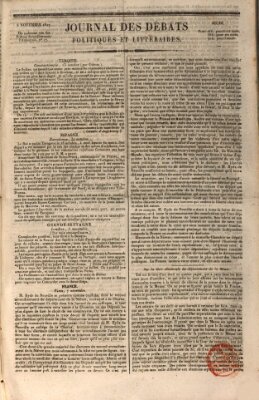 Journal des débats politiques et littéraires Donnerstag 8. November 1827