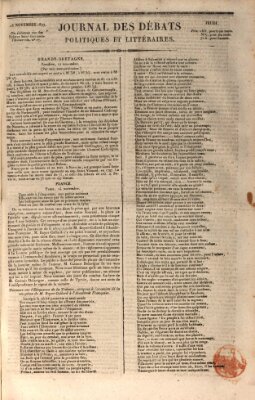 Journal des débats politiques et littéraires Donnerstag 15. November 1827