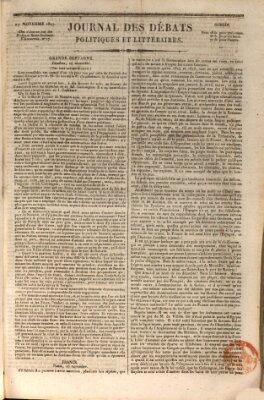 Journal des débats politiques et littéraires Samstag 17. November 1827