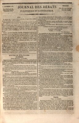 Journal des débats politiques et littéraires Mittwoch 21. November 1827