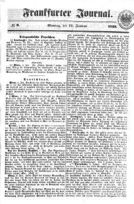 Frankfurter Journal Montag 11. Januar 1858