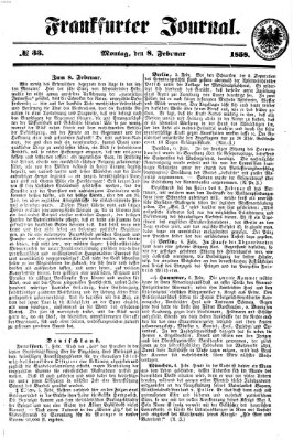 Frankfurter Journal Montag 8. Februar 1858