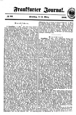 Frankfurter Journal Dienstag 2. März 1858