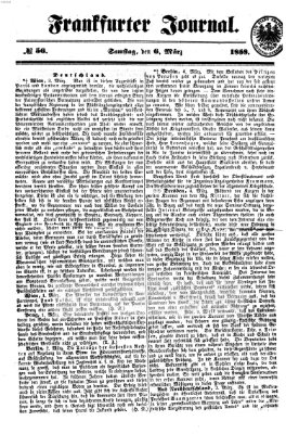 Frankfurter Journal Samstag 6. März 1858