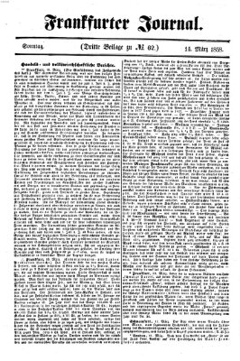 Frankfurter Journal Sonntag 14. März 1858