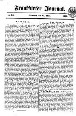 Frankfurter Journal Mittwoch 17. März 1858