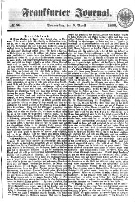 Frankfurter Journal Donnerstag 8. April 1858