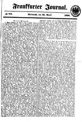 Frankfurter Journal Mittwoch 21. April 1858