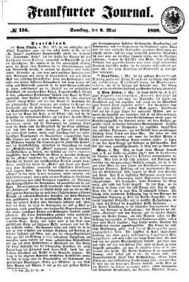 Frankfurter Journal Samstag 8. Mai 1858