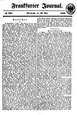 Frankfurter Journal Mittwoch 12. Mai 1858