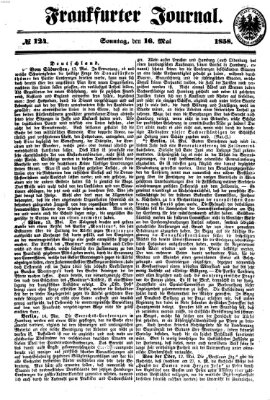 Frankfurter Journal Sonntag 16. Mai 1858