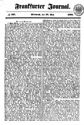 Frankfurter Journal Mittwoch 19. Mai 1858